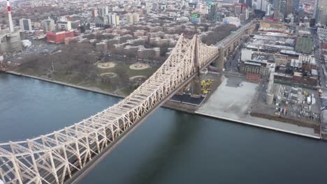 Cinematic-4K-Aerial-glide-up-of-Queensboro-Bridge-NYC