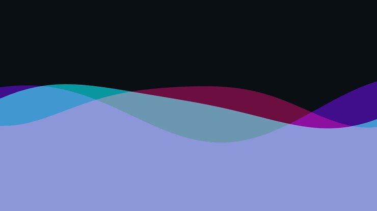 Abstract Motion Graphic with Flowing Colorful Waves