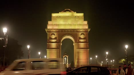 Nachtansicht-Des-India-Gate