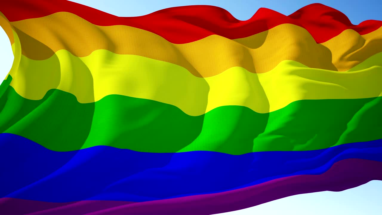 lgbtq o bandera lgbt 4k en bucle