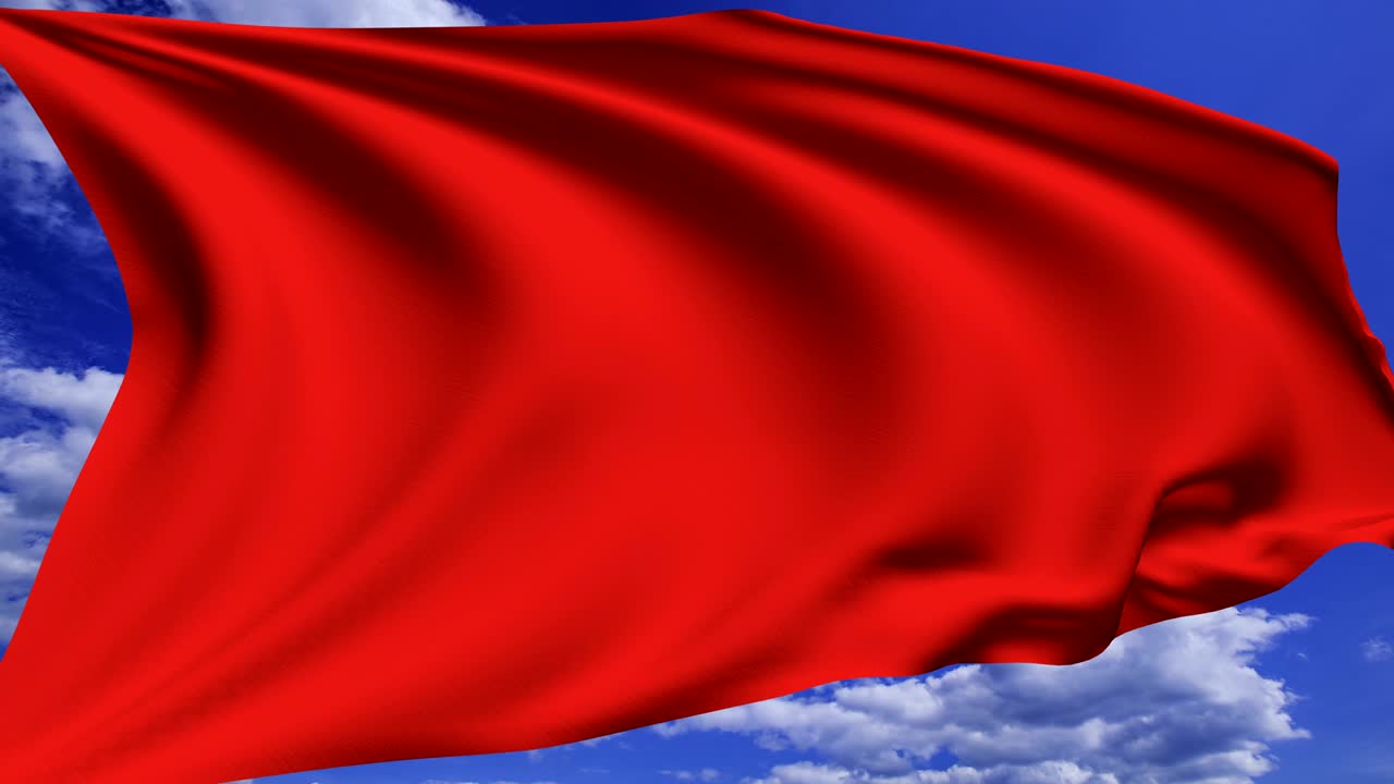 bandera roja (en bucle, canal alfa)