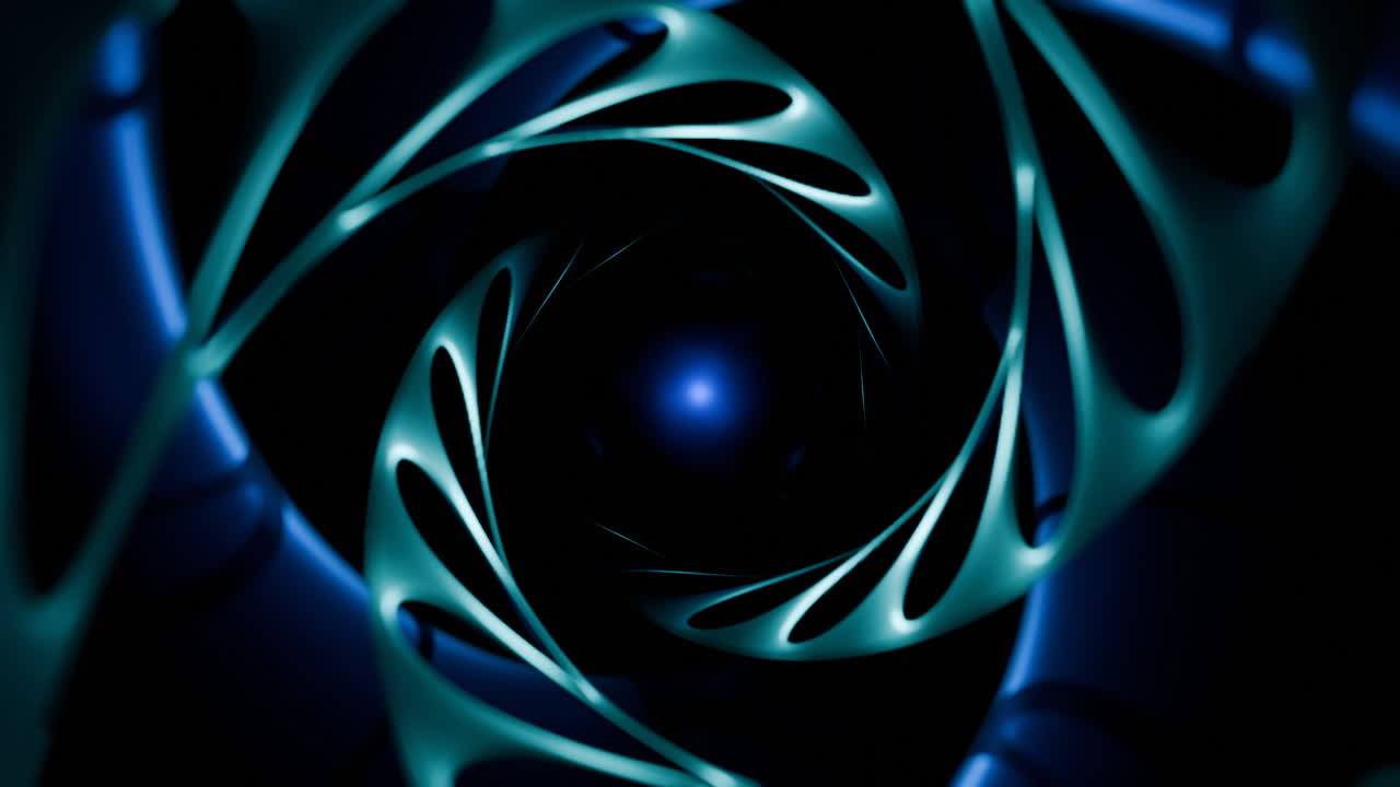 Abstract Glowing Spiral Pattern
