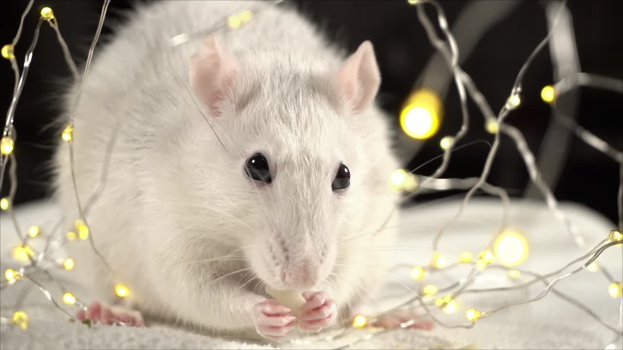 鉄のネズミ - 2020年のシンボル - ルーピング・ムービー - シネマグラフ - 4k