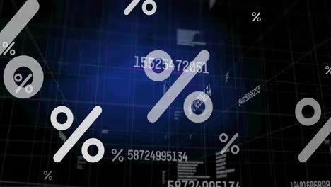animación del porcentaje sobre el procesamiento de datos