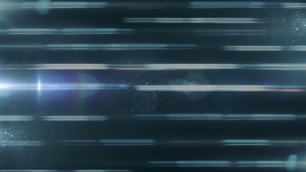 Abstract blue and white lines background with motion blur effect