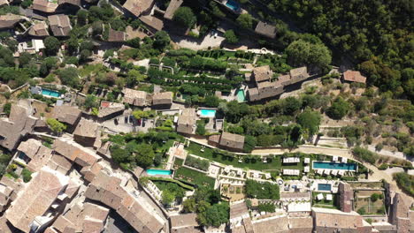 luxury residential area with swimming pools south of france gordes village