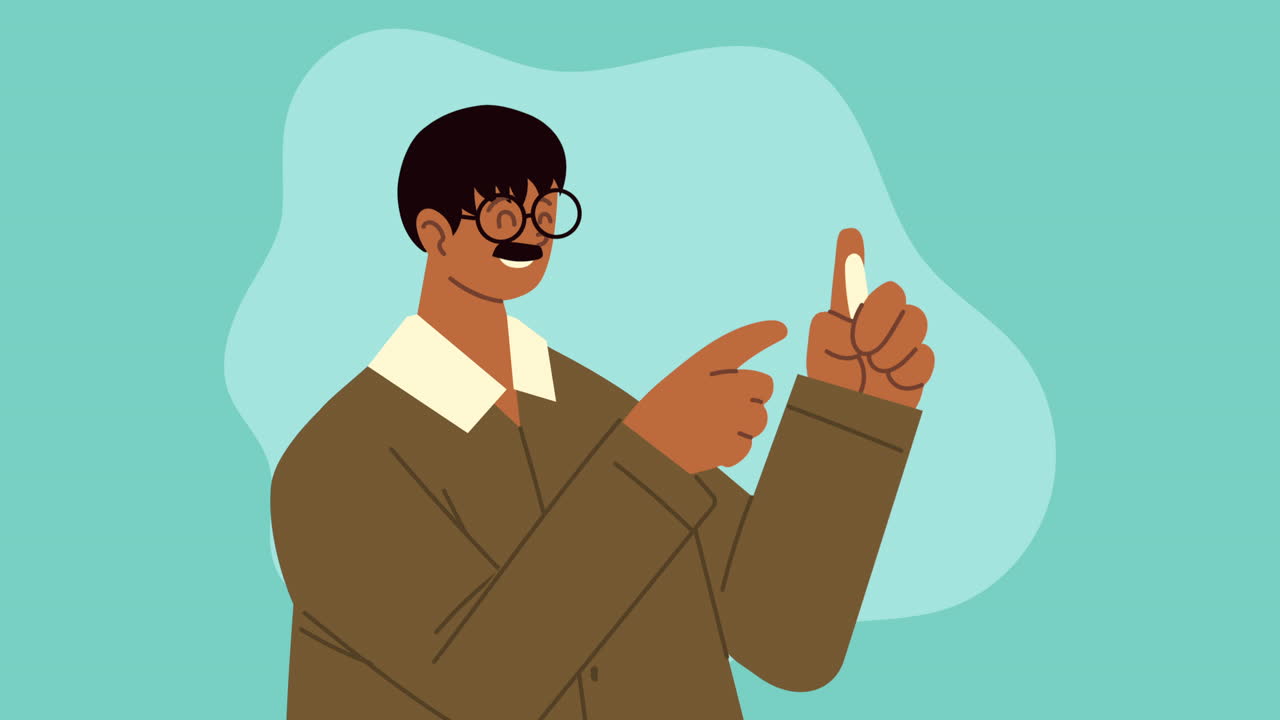 maestro trabajador con carácter de tiza