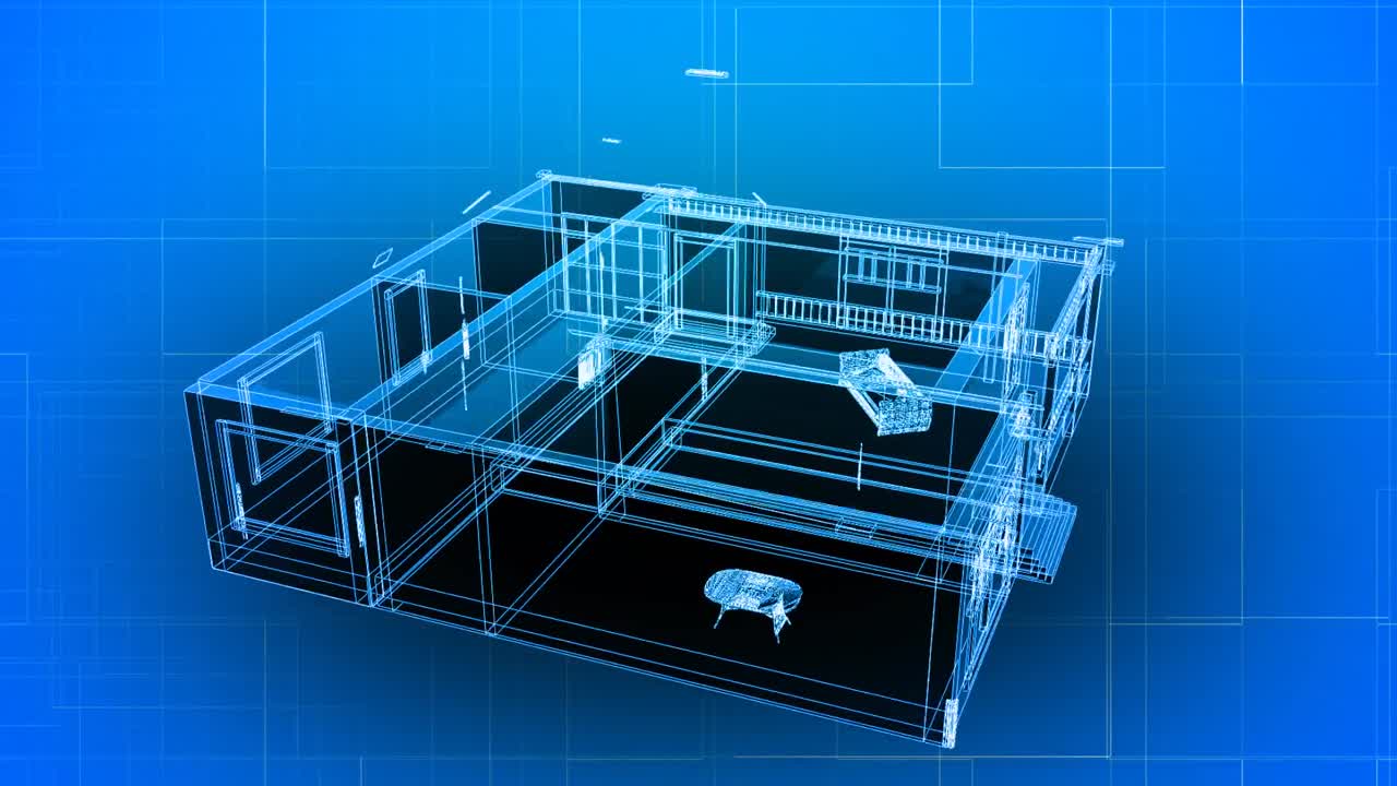 와이어 프레임 건물