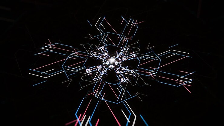 Abstract Digital Network Pattern