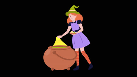 witch making a potion