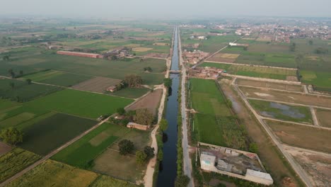 Luftaufnahme-Von-Landwirtschaftlichen-Flächen-In-Pakistan