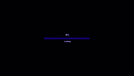 animation colorful loading bar on black background.