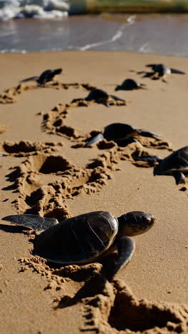 baby sea turtles journey to the ocean