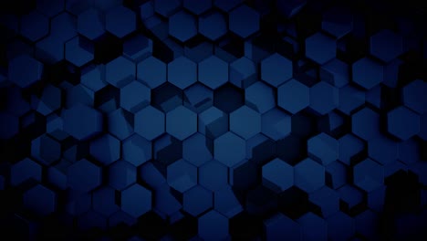 dark blue hexagon pattern background