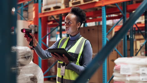 woman working in a warehouse