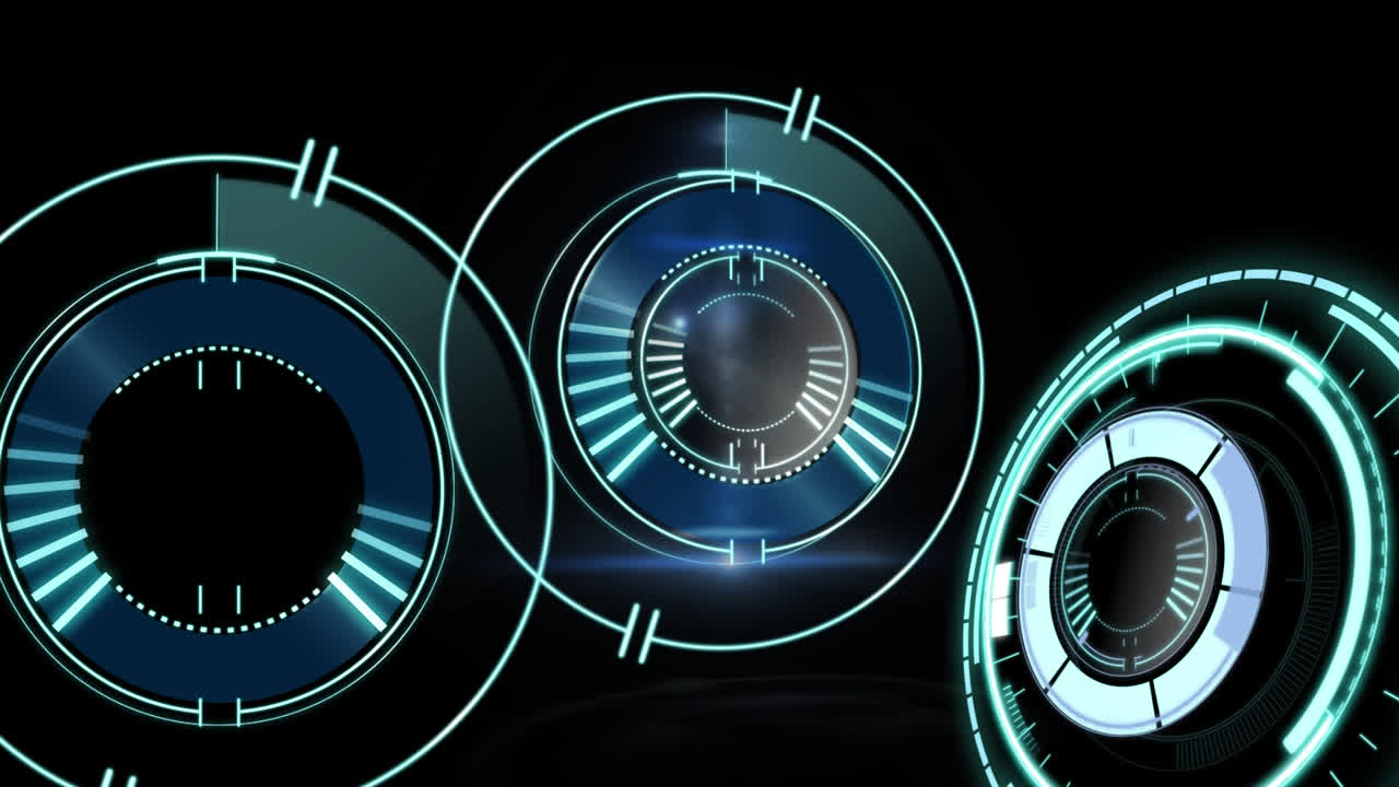 Scopes on black background