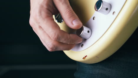 professional bassist takes quarter-inch jack from guitar