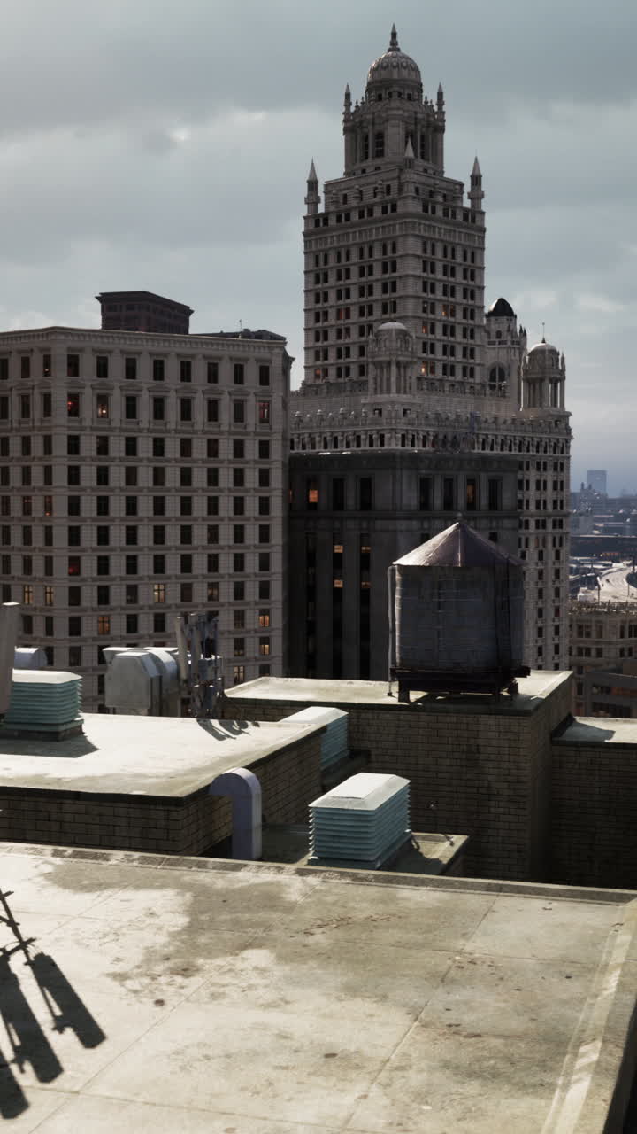 vista desde el techo de los edificios de la ciudad