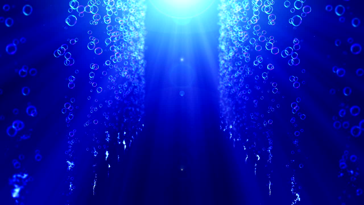 파란 바탕에 무지개 거품, 루프