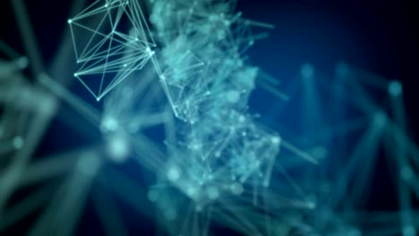 fondo abstracto punteado y línea de conexión con brillo y efecto borroso para el concepto de tecnología 4k uhd