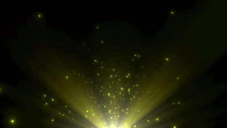 Flying-yellow-stars-and-glitters-in-dark-galaxy