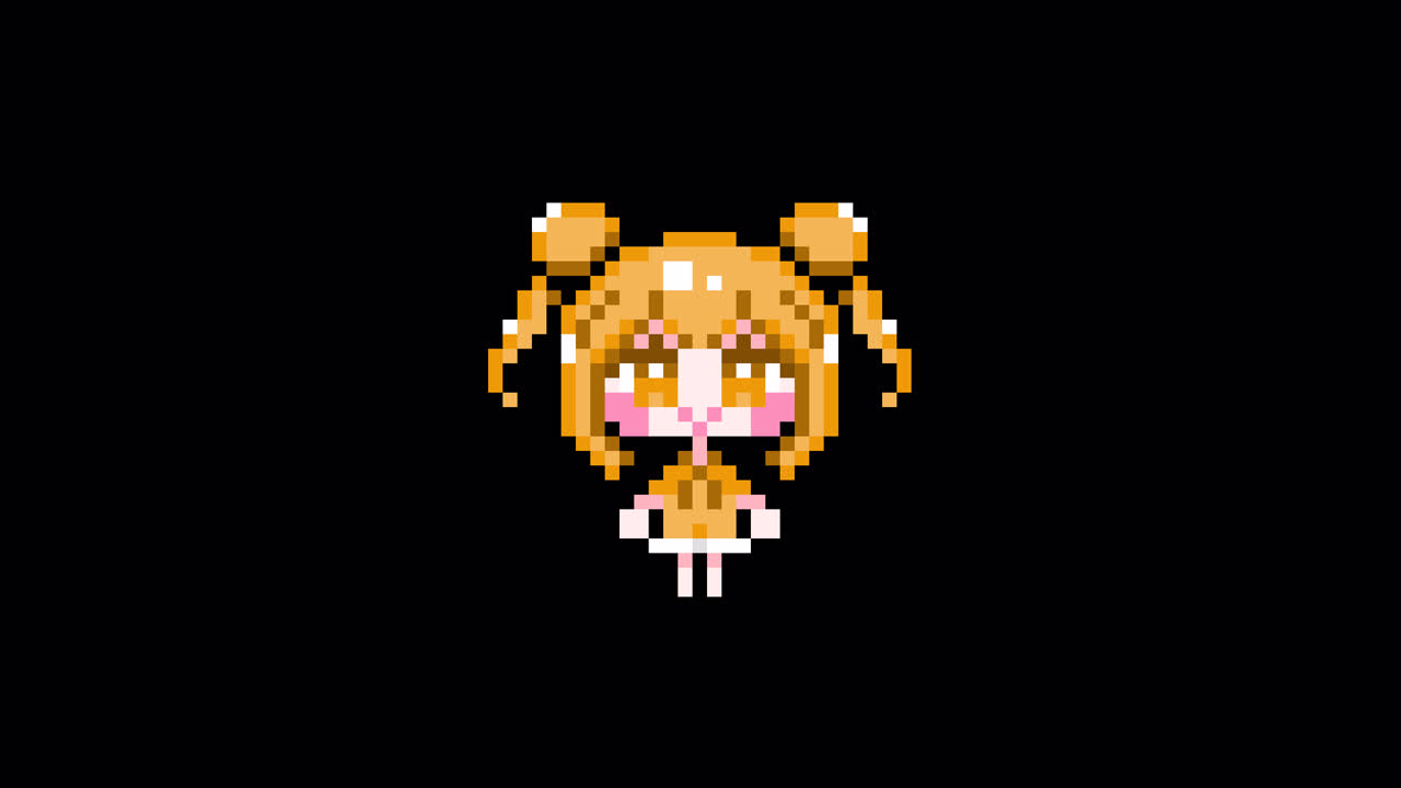 Pixel girl 04 Waiting Looping animation. 1080p (8).mov