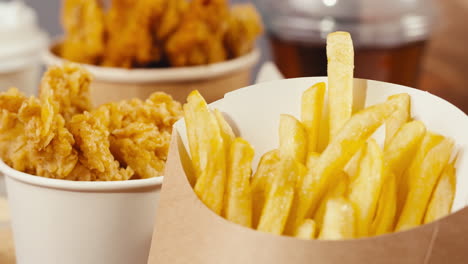 crispy chicken and french fries