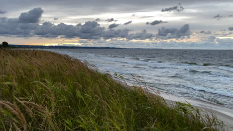 seascape with stormy weather