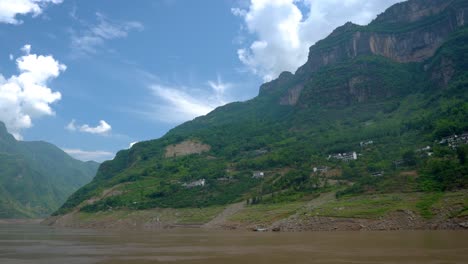 stunning landscape of mountains and river in china