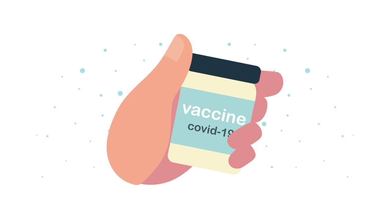hand lifting covid19 vaccine vial