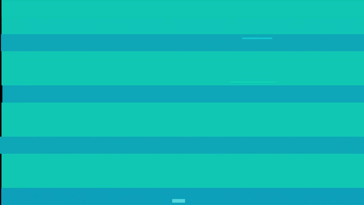 Efecto glitch digital con fondo turquesa