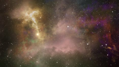 vista del espacio y las nebulosas