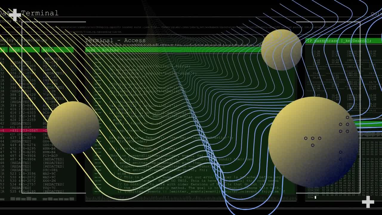 animación de puntos y formas en el procesamiento de datos