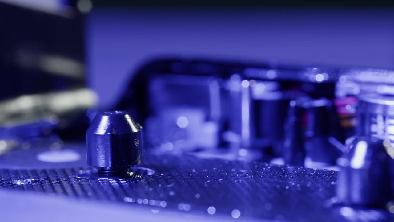 Vintage cassette player on a desk with headphones and tapes creates a nostalgic audio scene, evoking retro vibes