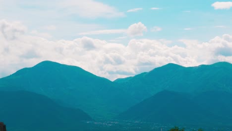 foggy mountain landscape. nature. fog clouds