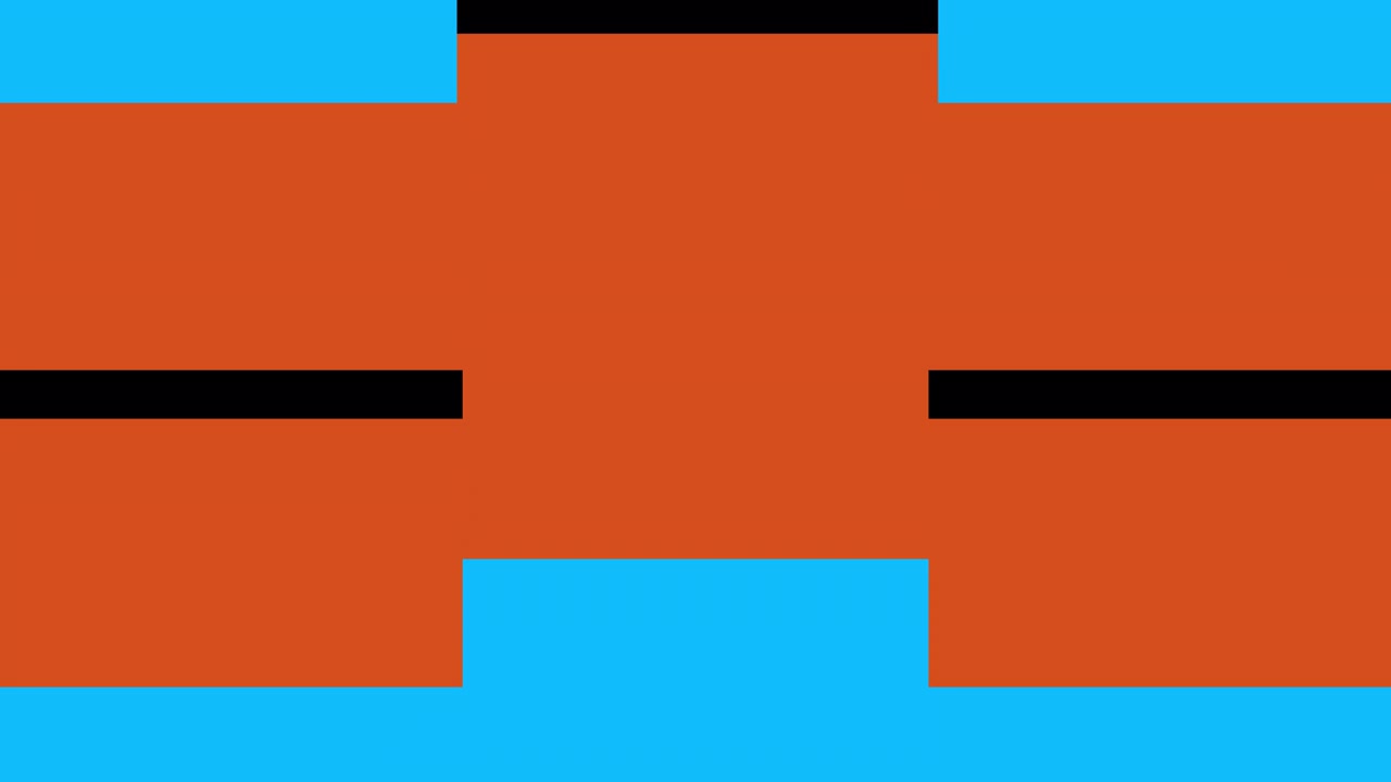 Modern Abstract Motion Graphics with Moving Orange and Blue Rectangles