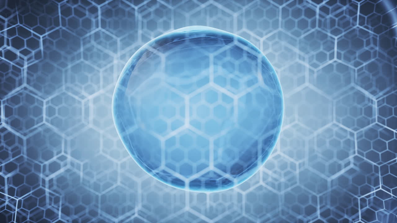 6각형 패턴의 부드러운 은 필름, 3d 렌더링