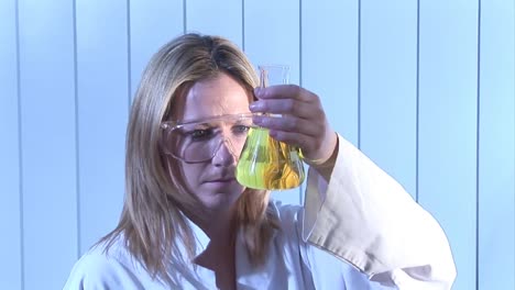 stock footage of a female chemist