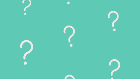 question marks symbols pattern animation