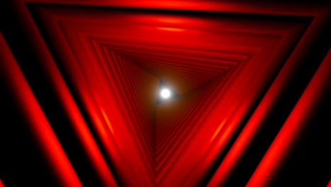 triangle future space tunnel. a science fiction composition