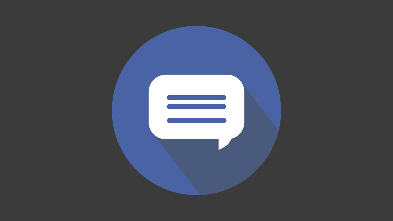 icono de mensaje de chat