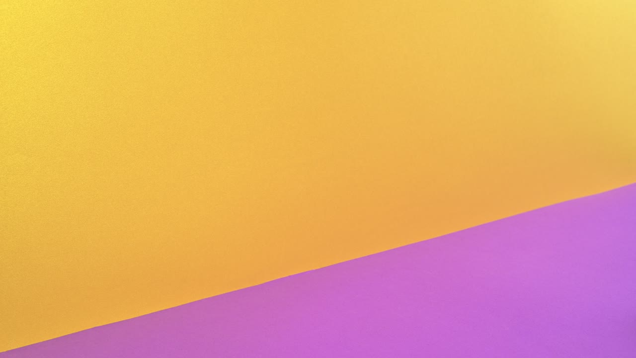 Trendy colored minimal stop motion animation with vintage books cup of coffee and pencil on purple golden theme