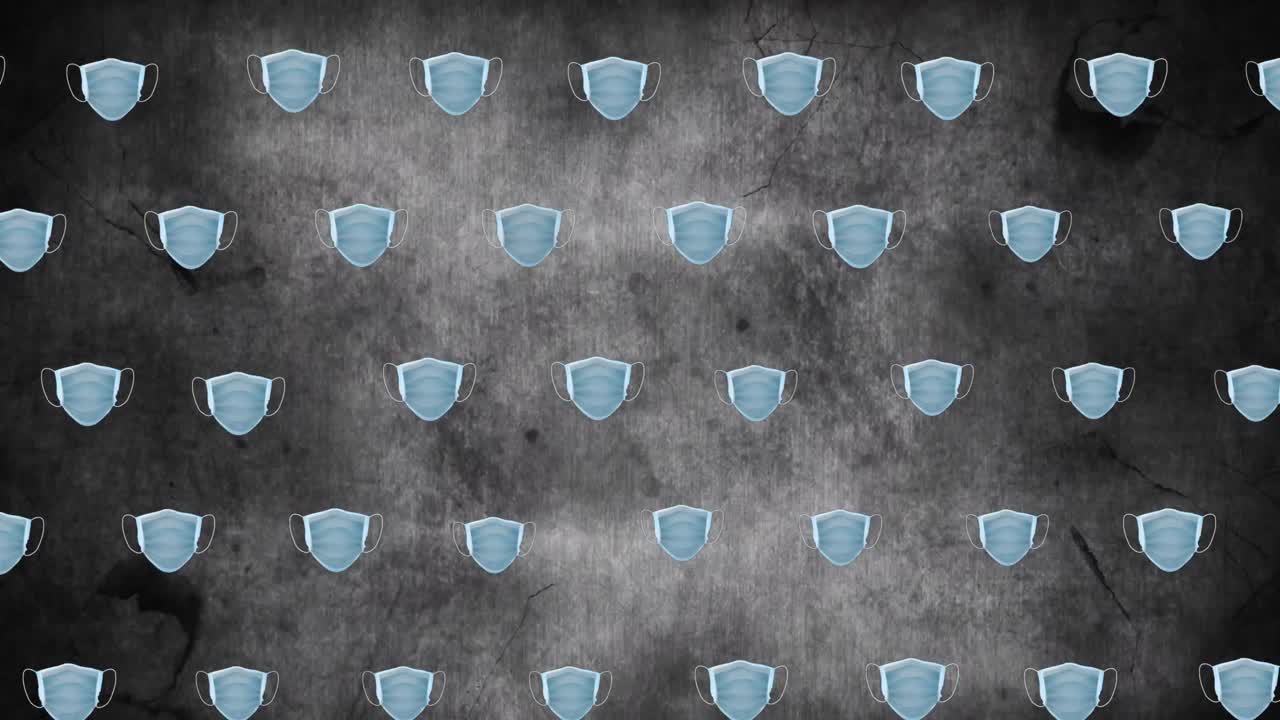 Animation of shields moving over black background