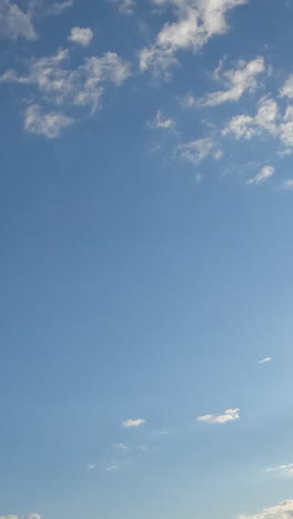 clear blue sky with a few clouds