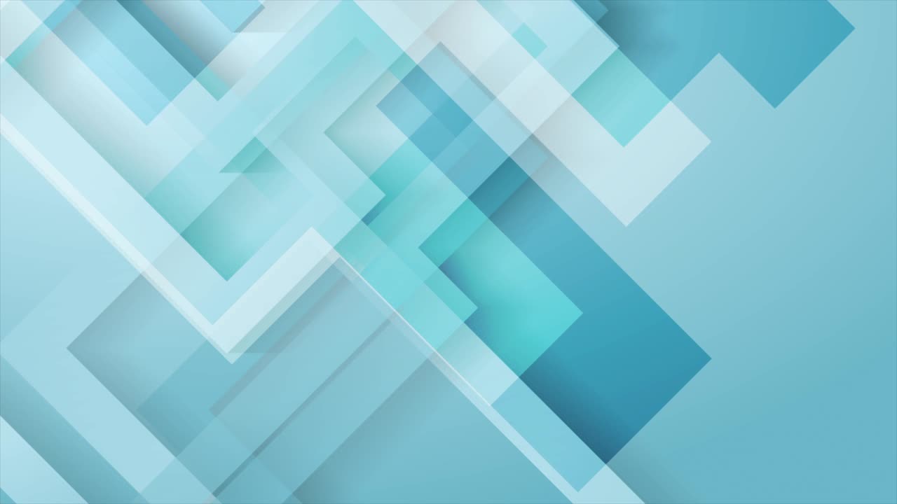 Abstract light blue technology geometric motion background