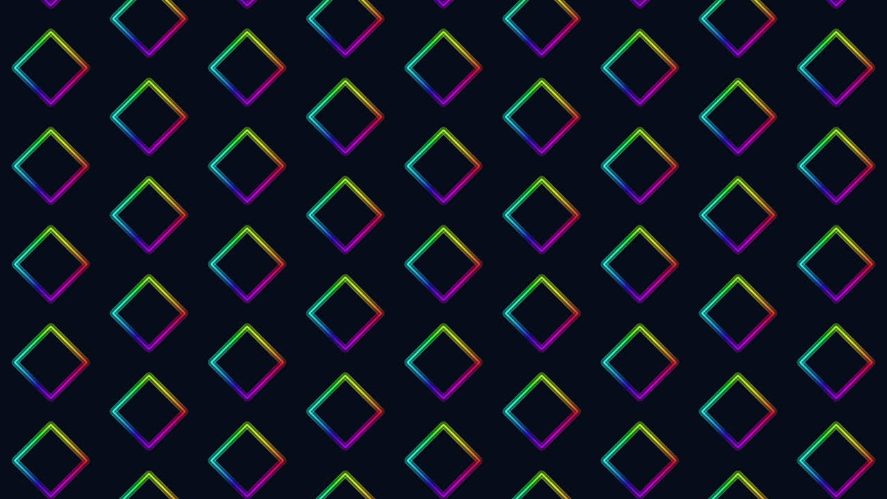 los diamantes de color arco iris forman un patrón geométrico