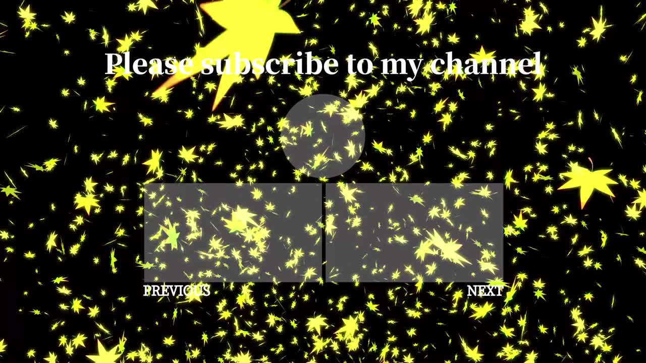 가을 잎 입자 유튜브 엔드 카드 엔딩 스크린 모션 그래픽