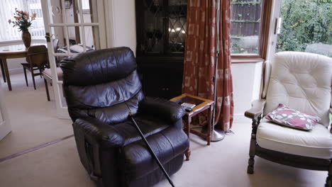 living room with armchairs