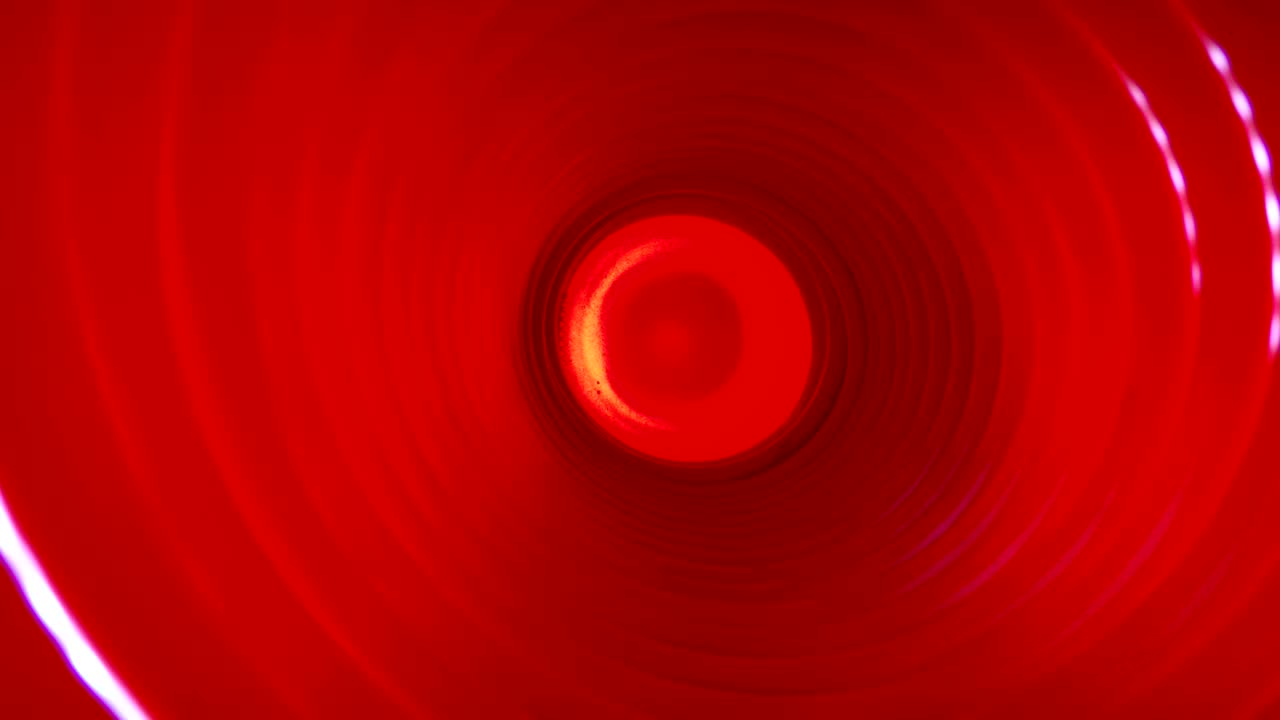 추상적인 개념적 배경과 미래의 첨단 기술의 벌레 구 터널