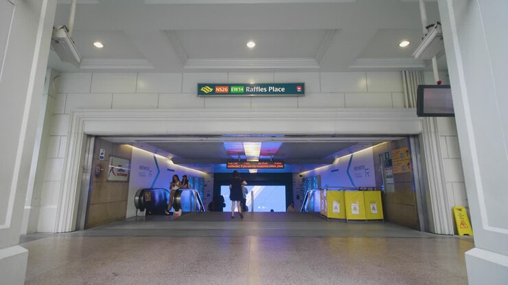 Ingresso della metropolitana di Singapore